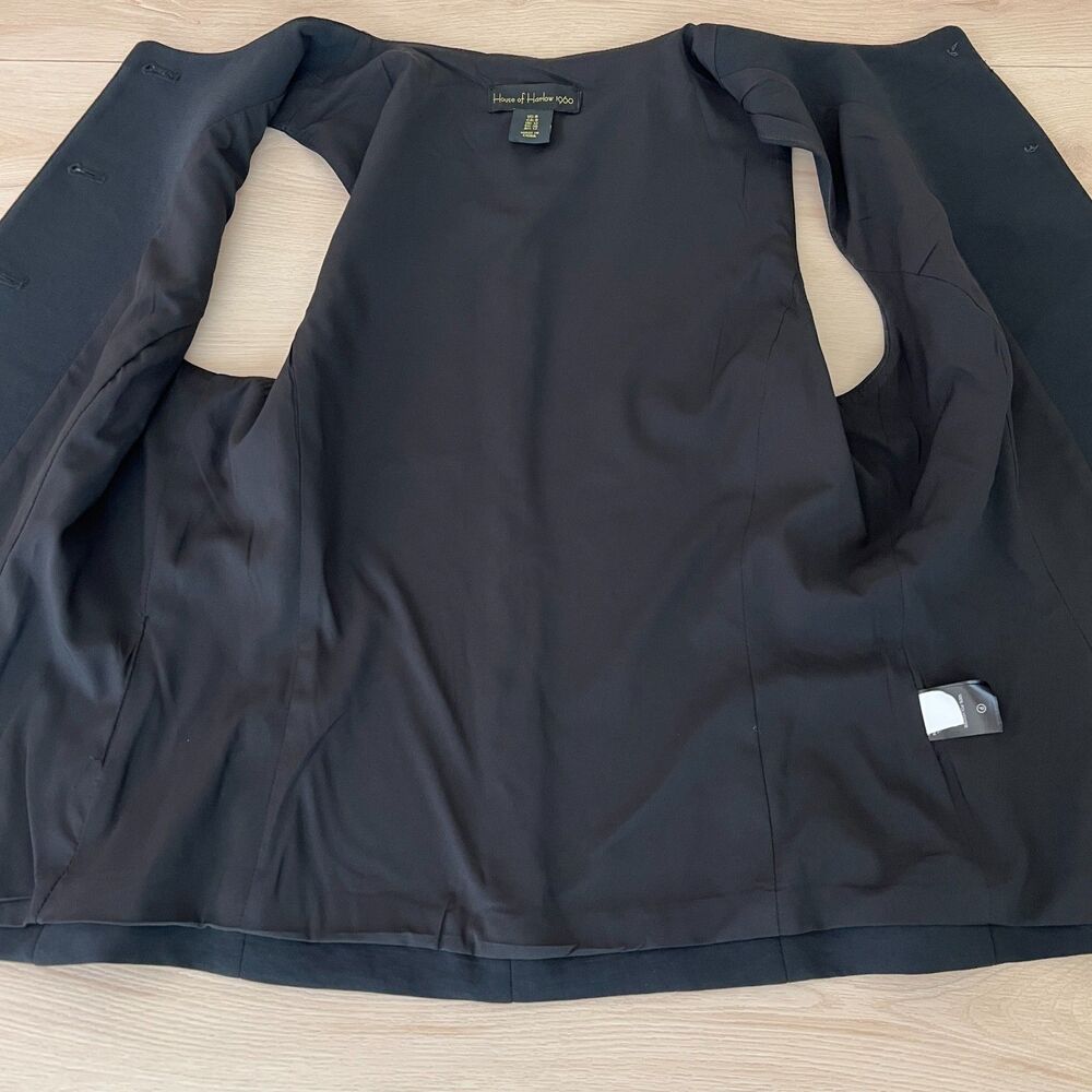 House of Harlow 1960 Black Button Up Vest Size 8 CBK Aesthetic Dark Academia - Picture 4 of 14